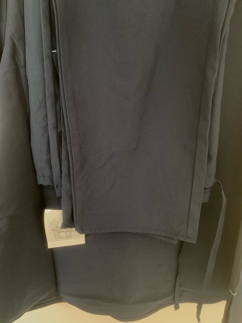 NWT Navy V-Neck Scrub Set - Two-Piece Drawstring straight leg - Picture 11 of 11